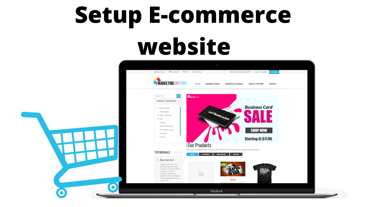 a WordPress E-commerce Website